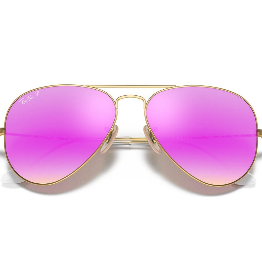 Ray-Ban Polarized Sunglasses, RB3025 AVIATOR MIRROR - Picture 2 of 6